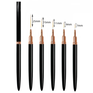 DUTRIEUX | 5Pcs Nail Art Brush Set Brushes Pen Elongated Lines Striping Drawing UV Gel Painting Nail Design Pen Professional Manicure Tool