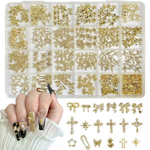 Phụ Kiện Trang Trí Móng Tay 3D Hình Đô La Giả Bằng Hợp Kim Kiểu Tối Giản Phối Sao Nơ Trang Trí Móng Nghệ Thuật Tự Làm Kẹp Tóc 1 Hộp