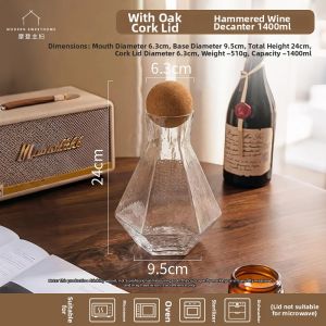 MODERN SWEETHOME | Home Large Capacity Wine Decanter Set