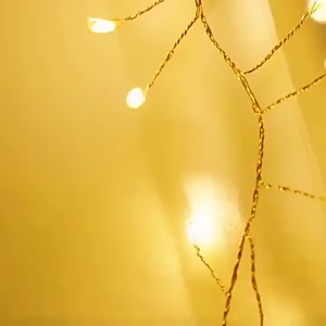 Dây Đèn Led Rễ Cây LE09 Trang Trí Màu Vàng Ấm Hình Rễ Cây Ánh Sáng Vàng 5 Mét Có Chớp TTNTSS523