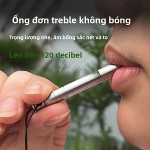 Còi Khẩn Cấp Bằng Titan Có Dây Buộc Để Cắm Trại Đi Bộ Đường Dài Huấn Luyện Thú Cưng - Còi An Toàn Di Động Để Treo Quanh Cổ Của Bạn