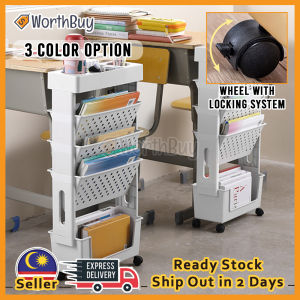 Worthbuy Book Shelf Multilayer Desk Book Organizer Table Side Book Stand 书架 Rak Buku Bertingkat