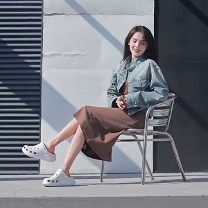 Sandal Baim Wedges Sandal Kodok Dewasa Wanita Kekinian Sandal Fuji Sandal Sandal Jelly Anti-Selip Wedges Wanita Karet Eva Kartun Sandal Sendal Fuji Eva Rubber Model Bapau Dewasa Wedges 5Cm