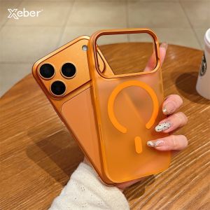เคสใสบางเฉียบหรูหราสำหรับ Magsafe สำหรับ iPhone 17 Pro Max รองรับการชาร์จไร้สายแบบแม่เหล็ก ป้องกันการกระแทก