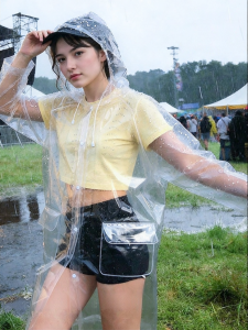 ZHENGYU | Transparent Rainproof Long Poncho Durable Raincoat