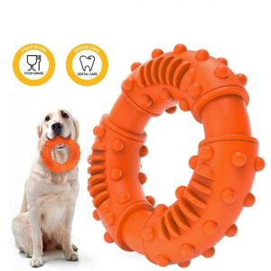 Dog puppy toy pet tension ring molar teeth cleaning toy large dog side shepherd labrador interactive training toy