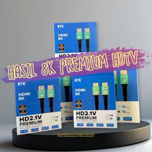 Kabel HDMI to HDMI 1.5M / 3M / 5M / 10M / 15M High Quality 8K Ultra HD2.1V NYK