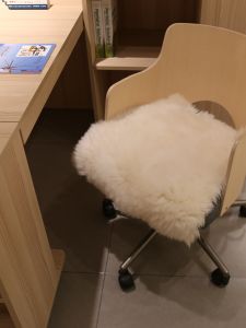 Winter Wool Chair Cushion Goatskin Fur Integrated Wool Cushion Chair Cushion Car Cushion round Seat Cushion round Stool Cushion