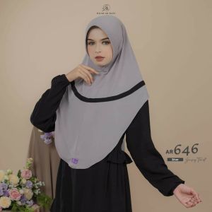 Jilbab hijab kerudung bergo krudung wanita dewasa jersey instan lise garis terbaru new terlaris terkini modern kekinian murah viral 2022 Arrafi AR 646 adem mudah di bentuk cantik pet antem bahan stella ori premium cantik bayar di tempat COD gratis ongkir