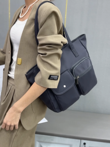 HANKE Office Women Tote bag Double Handle Waterproof Nylon Muti Compartment Large Capacity