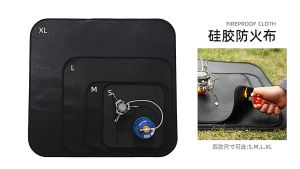 Thảm chống cháy ngoài trời vải chống cháy cho cắm trại dã ngoại chịu nhiệt cách nhiệt thảm nấu nướng và nướng BBQ