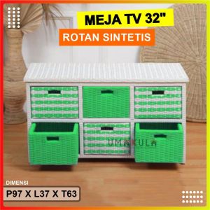 LEMARI RAK LACI 6 MINI WARNA LACI ROTAN SINTETIS MOTIF LORENG MURAH / MEJA TV 32 TERBARU  / PENYIMPANAN BAJU ANYAMAN KOSAN / TEMPAT BERKAS MINIMALIS TERMURAH 2023