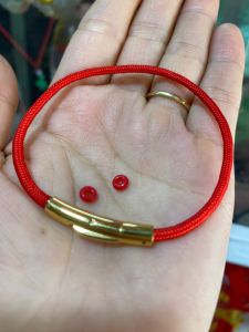 Vòng tay dây dù dây cao su 3mm khoá bấm cao cấp làm vòng