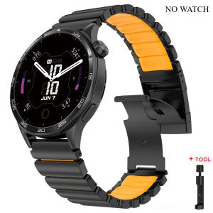 22mm Titanium Metal Band for Huawei Watch GT6Pro GT5/4 46mm Watch 5 Ultimate Luxury Rubber Strap For Amazfit Balance Active 2