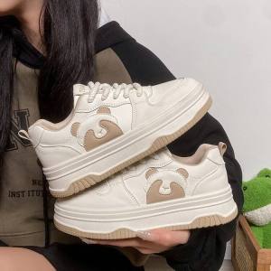 Giày Thể Thao Đế Dày Đế Cao Thường Ngày Cho Nữ Giày Thể Thao Đế Cao Đế Xuồng Đế Cao Su Đế Cao Thoáng Khí Giày Thể Thao