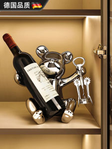 เก้าอี้รูปหมีประทุนสำหรับวางเครื่องดื่มสุรา ตกแต่งบ้านสไตล์ยูโร-อเมริกัน ทรงเรขาคณิต สไตล์โมเดิร์น เก้าอี้รูปหมีขนาดเล็ก ชั้นวางรองเท้า