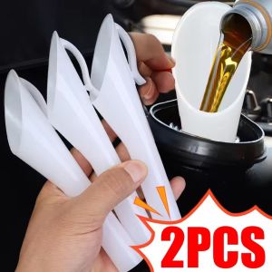 Portable Car Refueling Funnel Long Nozzle Hands-Free Oil Filling Spill-Proof Slanted Wide Mouth Gasoline Fuel Plastic Funnel