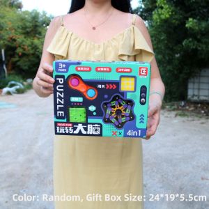 Educational Puzzle Intelligence Development Game Lock Brain Teaser Toy Gift Box