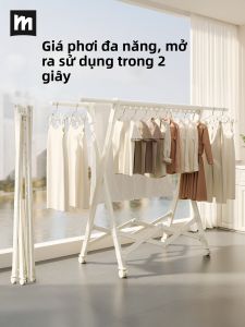 MINGZHI | Foldable Thickened Outdoor Drying Rack Floor Standing Clothes Hanger
