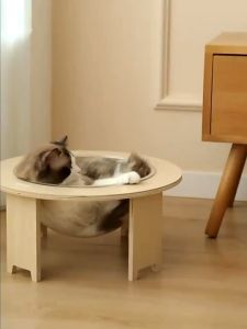Space Capsule Cat Bed Easy Cleaning Stable All Seasons Kitty Accessories Summer Small Animals Pet Supplies Accessories