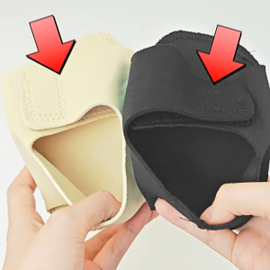 VTTO 1 Pair Back Heel Protective Sleeve Heel Pad Velcro Adjustable Gel Heel Protectors Washable Arch Wrap Flat Feet Support Pain Relief Plantar Fasciitis