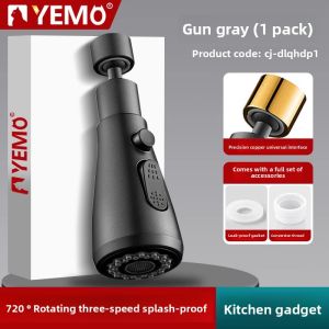 YEMO | Splash-Proof Kitchen Faucet Extender with Universal Swivel Joint and Aerator