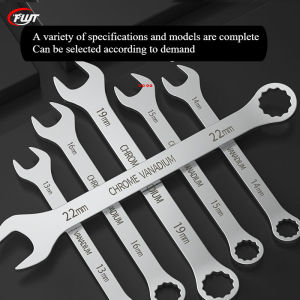 Two-purpose Wrench Open Plum Dumb Wrench 8-24mm Double Head Large Plum Two-purpose Wrench for Auto Repair Suitable for Car Main