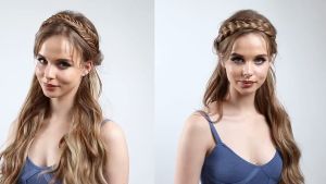 Băng Đô Thắt Bính Co Giãn Dây Buộc Tóc Bện Bohemian Đội Đầu Thời Trang QiQiShop