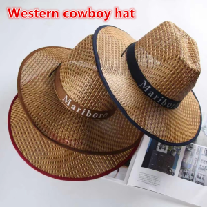 Cool Summer Male Female Dad Bowler Hat Bohemia Style Old Man Sun Hat Panama Hat Middle-aged Men Straw Hat Solid Color