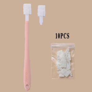 10-piece disposable gap cleaning brush replaceable cleaning brush head toilet seat brush detail gap matte cleaning brush set