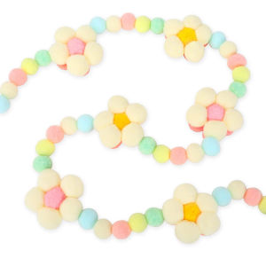 1pc Felt Flower Garland Cute Colorful Handmade Exquisite Beaded Banner Boho Hanging Decoration Home Spring Party Supplies