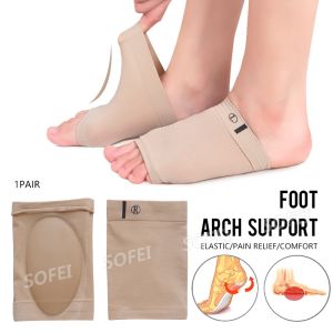 SOFEI 1 Pasang Insole Bentuk Perban Untuk Terapi Perawatan Kesehatan Kaki Bahan Silicone Gel Elastis