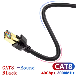 Gaming High Speed CAT 8 Ethernet Cable 40Gbps 2000MHz Internet Network Cable 5M 10M 20M 30M RJ45 Patch Cord Cable Ethernet Cat8