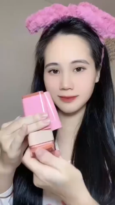 3-In-1 Matte Multi-Functional Blush Eyeshadow And Lipstick Solid Face Stick - Easy To Apply Long-Lasting Highly Pigmented Waterproof Sweatproof And Smudge-Proof