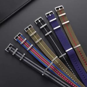 20mm 22mm Washable Elastic Nylon Watchband for Seiko Troops GreyBlack Strap Outdoor Sports Universal Bracelet for Men Women