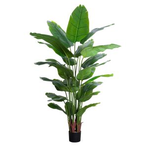 Luxury Artificial Bird Green Plant Large Indoor Potted Ornament Decorative Tree Living Room Home Decoration Plastic Flower