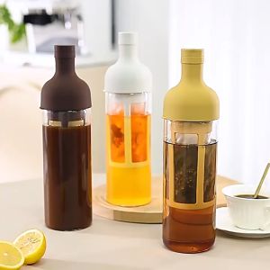 Cold Brew Filter Coffee Tea Bottle Filter Kopi Teh Kaca Bottle Tea Infuser Botol
