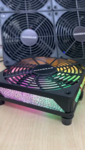 PRADO MALAYSIA MAXGEAR USB Silent Cooling Fan Powerful Router Modem RGB LED WiFi Heat TV Box Cooler Fan Kipas Router Wifi