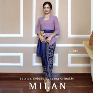 Setelan Kebaya lonceng Cringkle milan