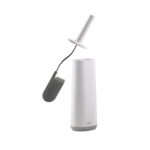 Joseph Joseph Flex Toilet Brush with Holder (Stainless Steel) Flex 360 (Luxe Steel / Matt Black)