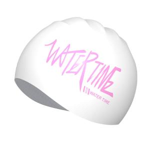 WATERTIME | Waterproof Comfortable Long Hair Protection Swim Cap with Ear Protection Silicon
