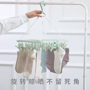 SHENAR GANTUNGAN JEPITAN JEMURAN 32 PCS / JEMURAN JEPIT KAOS KAKI BRA CELANA DALAM / HANGER LIPAT JEMURAN BAJU BAYI -  MOLLY HANGER 32 PCS SHOPTILLDROPSS88