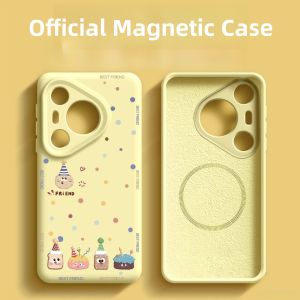 Sup&LV | Ultra-Thin Liquid Silicone Phone Case For Huawei Pura70 Pro New Design Protective Cover For Men And Women Couple Style