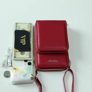 Elegant Fashion Phone Wallet for Women Slim Compact Secure Design for Travel Essential Fits Phone Large Bills Cards Small Make