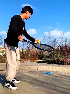 IMUTO Tennis Training Set Beginner Single Player Tennis Rebound Training Set for Adult and child Tennis Training Toy gift