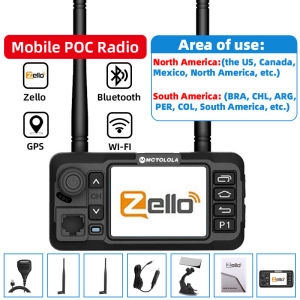 MOTOLOLA 4G POC Network Car Walkie-Talkie Zello Android 9.1 GPS Intelligent Touch Screen Car Radio For Vehicle Fleet Transportat