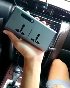 [จัดส่งในสต็อก] สถานีไฟฟ้ามัลติฟังก์ชั่น 220V พร้อมอินเวอร์เตอร์รถยนต์จอแสดงผลดิจิตอล 200W 12V/24V ถึง 110V