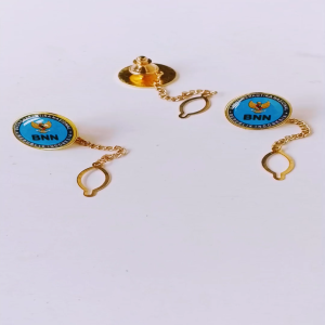 Pin Bros Lencana Kancing Rantai Kuningan BNN (Badan Narkotika Nasional)