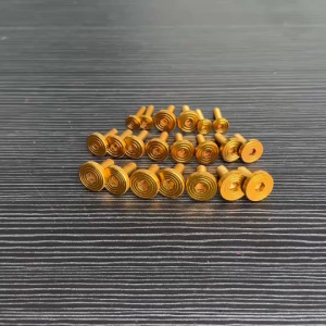 น๊อตชุดสี น๊อตเฟรม W125i-บังลม 21ตัว (แบนจี้ลายสีทอง) ใส่ได้ตรงจุดเด่นของรถ น๊อตสแตนเลสแท้