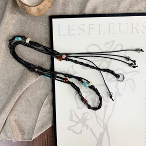 JIFANPAUL | Bohemian Vintage Beaded Waist Chain Brown